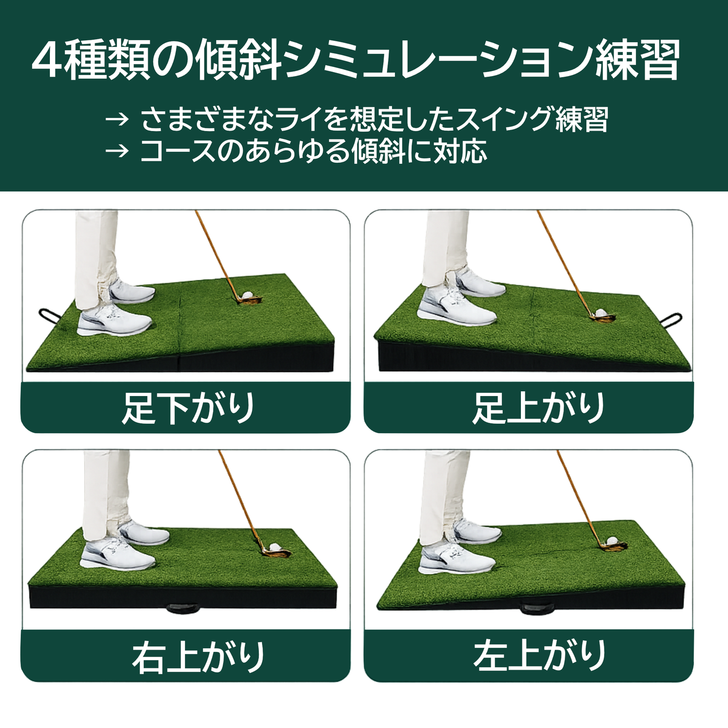 ポータブル傾斜マット
